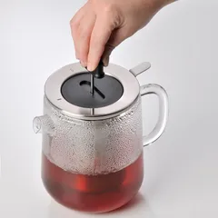 Ấm Pha Trà Thủy Tinh WMF SensiTea 1.3L - Có Rây Lọc & Đế Nến Giữ Nhiệt, Thiết Kế Sang Trọng, Dùng Cho Trà Lá Tươi