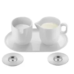 Bộ 2 Hũ Đựng Đường và Sữa WMF Barista - Gốm Cao Cấp và Thép Không Gỉ, Thiết Kế Sang Trọng, Dễ Dàng Vệ Sinh