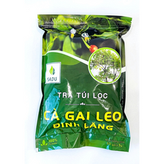 Trà Thải Độc Cà Gai Leo Đinh Lăng Sadu - Hỗ Trợ Ngủ Ngon, Sâu Giấc, Giải Độc Cơ Thể, Gói 250g, 50 Túi Lọc Thảo Mộc Tự Nhiên