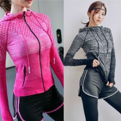 Áo Khoác Tập Gym Yoga Zumba Chống Nắng Cao Cấp - Thời Trang Nữ Đẹp, Nhiều Màu Sắc, Kèm Mút Nâng Ngực