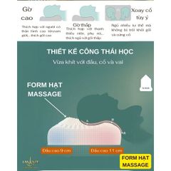 Gối Cao Su Tự Nhiên Cao 10 Cm - Chính Hãng Lasante
