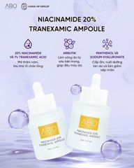 Tinh Chất Trắng Da Abo Niacinamide 20% Tranexamic Ampoule - Giải Pháp Làm Sáng Da, Giảm Nám, Cấp Ẩm, Dưỡng Da Mịn Màng