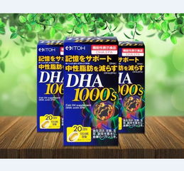 Viên uống DHA Itoh 1000 mg 120 viên Nhật Bản tăng cường trí nhớ