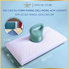 Gối Cao Su Lasante Siêu Mỏng(vát cạnh)