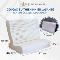 Gối Cao Su Tự Nhiên Cao 10 Cm - Chính Hãng Lasante