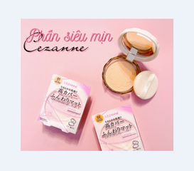Phấn Phủ Cezanne UV Silk Cover Powder SPF23 PA++ Siêu Mịn - Che Phủ Lỗ Chân Lông Hoàn Hảo, Dưỡng Da & Kiềm Dầu 10g