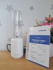 Máy Xay Sinh Tố Mini LocknLock EJM433WHT - 150W, 280ml, Thiết Kế Hiện Đại, Bảo Hành 2 Năm, Dễ Dàng Sử Dụng, Phù Hợp Mọi Không Gian Bếp