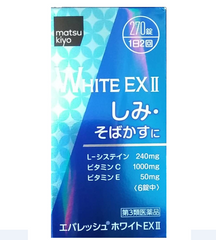 Viên uống White Ex II 270 viên - Hỗ trợ làm trắng da, cải thiện nám, tàn nhang - Sản phẩm dưỡng da nội địa Nhật Bản