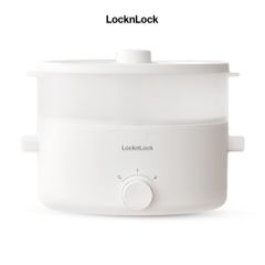 Nồi Điện Đa Năng LocknLock EJP134IVY 5L - Nấu Lẩu, Chiên, Hấp - Bảo Hành 2 Năm - Thiết Kế Thông Minh, Dễ Dàng Sử Dụng