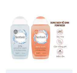 Dung Dịch Vệ Sinh Phụ Nữ Femfresh Cao Cấp Hằng Ngày 250ml - Sạch Sẽ, Tươi Mát, Không Gây Dị Ứng, Dành Cho Da Nhạy Cảm
