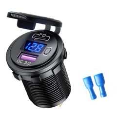 Tẩu Sạc Nhanh Ô Tô Xe Máy 2 Cổng USB & Type-C 67W Có Màn Hình Led Hiển Thị Điện Áp - Sạc Nhanh Dễ Dàng Chất Lượng Cao