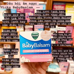 Dầu Vicks Baby Balsam - Dầu bôi ấm ngực cho bé