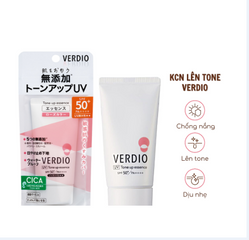 Kem Chống Nắng Verdio Nâng Tone Sáng Hồng SPF 50+ PA++++ (50g)