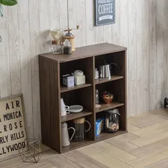 Kệ Sách Nefles Nhật Bản Walnut - Kệ Đặt Sách Đẹp, Nội Thất Hiện Đại, Chất Liệu Gỗ Công Nghiệp E1, Kích Thước L75 x R30 x C80 cm