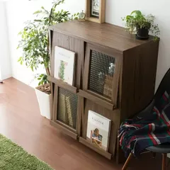 Tủ sách Neflas Japan 9075F màu walnut - Tủ sách hiện đại dành cho phòng làm việc, chất liệu gỗ công nghiệp chuẩn E1, thiết kế tiện dụng.