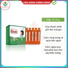 Siro Thanh Nhiệt Tiêu Độc Ích Nhi - Hỗ Trợ Giải Độc, Mát Gan, Giảm Mẩn Ngứa, Nhiệt Miệng - Hộp 20 Ống 10ml