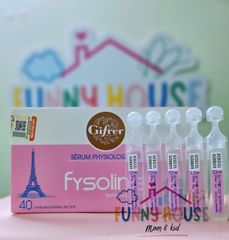 Nước Muối Sinh Lý Fysoline Gifrer - Vệ Sinh Mắt Mũi Cho Bé, An Toàn Cho Trẻ Sơ Sinh, Giúp Làm Sạch Hiệu Quả, Không Hóa Chất Độc Hại