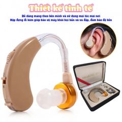 Máy trợ thính Axon V-163 cho người già - Khuếch đại âm thanh 130dB, thiết kế tinh tế kèm hộp đựng tiện lợi