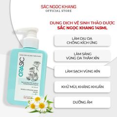 Dung dịch vệ sinh phụ nữ ORASIC Sắc Ngọc Khang - Chăm sóc vùng kín, dưỡng ẩm tự nhiên, khử mùi hôi, bảo vệ sức khỏe phụ khoa