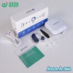 Máy trợ thính không dây pin sạc Axon A-360 - Kết nối Bluetooth, có bộ lọc tiếng ồn, tặng kèm hộp đựng máy