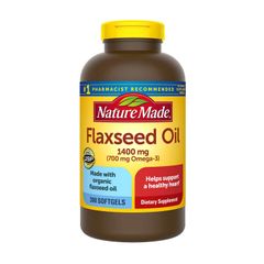 Dầu Hạt Lanh Omega 3 6 9 Nature Made 1400mg - 300 Viên Hỗ Trợ Tim Mạch và Tăng Cường Sức Khỏe Từ Mỹ