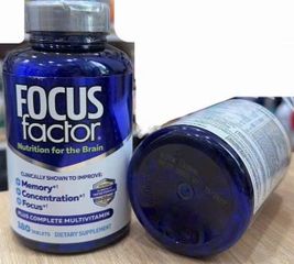 Viên uống bổ não Focus Factor 180 viên - Tăng cường trí nhớ, giảm căng thẳng, hỗ trợ chức năng não, hàng nhập Mỹ