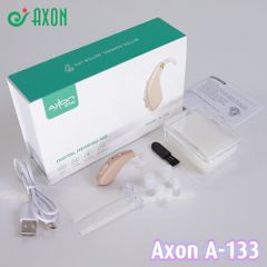 Máy trợ thính không dây Axon A-133 - Chất lượng âm thanh tuyệt vời với bộ lọc tiếng ồn, 3 chế độ và 4 mức âm lượng - Thiết kế nhỏ gọn, dễ sử dụng