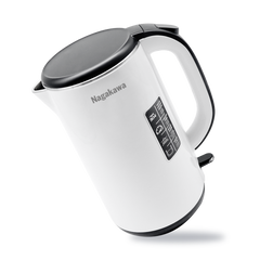Ấm Siêu Tốc 2 Lớp Inox 304 Nagakawa NAG0321 1.8L - Công Suất 1800W, Thiết Kế Sang Trọng, Tự Ngắt An Toàn, Bình Đun Nước Gia Đình
