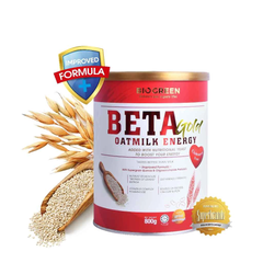 Sữa Yến Mạch Hữu Cơ Biogreen Beta Gold - Nguồn Năng Lượng và Dinh Dưỡng Cho Người Lớn Tuổi, Giảm Cholesterol, Tăng Cường Miễn Dịch