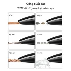 Máy Hút Bụi Cầm Tay 120W Bymaocar - Lý Tưởng Cho Xe Ô Tô, Thiết Kế Gọn Nhẹ, Đầu Hút Đa Năng, Hệ Thống Lọc HEPA Bảo Vệ Sức Khỏe