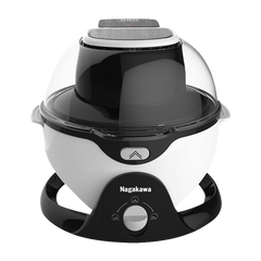 Nồi Chiên Không Dầu 6L Nagakawa NAG3301 - Công Nghệ Chiên Không Dầu, Khoang Nghiêng 45° Xoay 360°, Đa Chức Năng Nấu Nướng Sáng Tạo