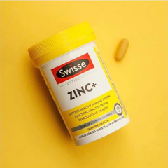 Viên uống bổ sung kẽm Swisse Ultiboost Zinc+ Úc 60 viên - Tăng cường sức đề kháng, đẹp da, tóc, hỗ trợ miễn dịch và sinh sản