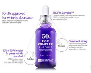 Serum Histolab 63% EGF Complex Ampoule - Tinh Chất Trẻ Hoá Da Chông Lão Hoá 50ml, Phục Hồi Da Mịn Màng, Giảm Nhăn Tích Cực