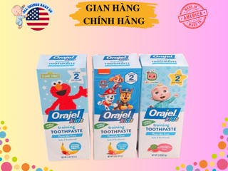 Kem Đánh Răng Cho Trẻ Orajel PAW Patrol 42.5g - Không Chứa Fluoride, Hương Vị Trái Cây, An Toàn Cho Trẻ Em