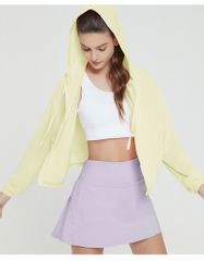 Áo Khoác Chống Nắng Nữ Lụa Mát Lạnh, Chống Tia UV - Áo Tập Yoga, Gym, Chạy Ngoài Trời, Kèm Cặp Mút Ngực Thay Thế