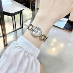Đồng hồ nữ Guess mặt chữ G viền đá dáng lắc tay xinh