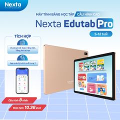 [5-12 tuổi] Máy Tính Bảng Học Tập Thông Minh Nexta Edutab, Học Hiệu Quả ,Full HD, Tặng Bao Da