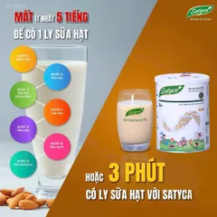 Sữa hạt Satyca A+ giúp trẻ thông minh, cao lớn.