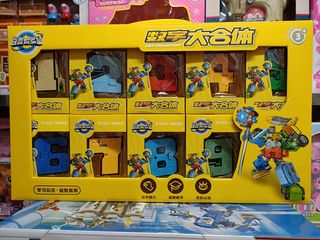 (188-41) Đồ chơi lắp ráp robot từ các chữ số