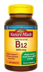 Viên uống bổ sung Vitamin B12 Nature Made 1000 mcg - Giúp cải thiện tình trạng thiếu máu, 160 viên, chất lượng Mỹ