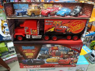 Đồ Chơi Xe Ô Tô McQueen 95 - Bộ Đồ Chơi Xe Tải To Và 5 Xe Nhỏ - Chất Liệu Nhựa Cao Cấp, Phong Cách Hoạt Hình Nổi Tiếng