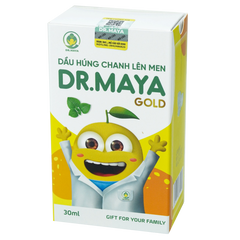 Tinh Dầu Húng Chanh Dr Maya Gold (Minion Gold) 30ml - Hỗ Trợ Tăng Cường Sức Đề Kháng, Giảm Ho Tự Nhiên Cho Trẻ Em