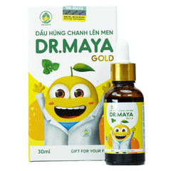 Tinh Dầu Húng Chanh Dr Maya Gold (Minion Gold) 30ml - Hỗ Trợ Tăng Cường Sức Đề Kháng, Giảm Ho Tự Nhiên Cho Trẻ Em