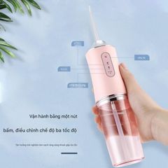 Máy Tăm Nước Cầm Tay Oral Irrigator IPX7 - 3 Chế Độ Điều Chỉnh, Vệ Sinh Răng Miệng Hiện Đại, Dễ Dàng Mang Theo Khi Du Lịch