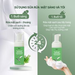 Sữa Rửa Mặt Tạo Bọt AINI Tea Tree 100ml - Dưỡng Da Cân Bằng Độ Ẩm, Làm Sạch Bụi Bẩn, Giảm Mụn, Phù Hợp Với Da Nhạy Cảm