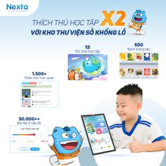 [5-12 tuổi] Máy Tính Bảng Học Tập Thông Minh Nexta Edutab, Học Hiệu Quả ,Full HD, Tặng Bao Da