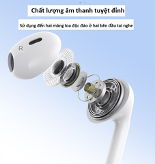 Tai Nghe Dây Nhét Tai Lightning Yesido YH51 cho iPhone/iPad - Âm Thanh Sống Động, Thiết Kế Thoải Mái, Màu Trắng