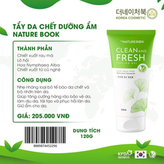 Tẩy Da Chết Dưỡng Ẩm Rau Má The Nature Book - Làm Sạch Bụi Bẩn, Cấp Ẩm, Giảm Mụn Cho Da Khỏe Mạnh, Tươi Sáng 120g