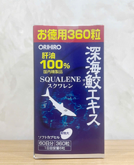 Viên uống dầu cá Orihiro Shark 360 viên - Bổ sung Omega-3 cho tim mạch, mắt, xương khớp, hỗ trợ sức khỏe từ Nhật Bản
