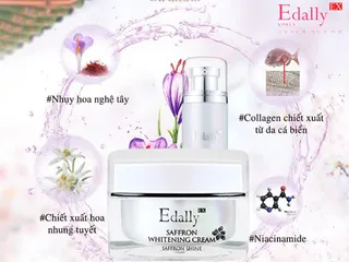 Kem Dưỡng Trắng Da Edally Ex Chiết Xuất Nhụy Hoa Nghệ Tây - Dưỡng Ẩm & Làm Sáng Da Tự Nhiên 50ml Hàn Quốc